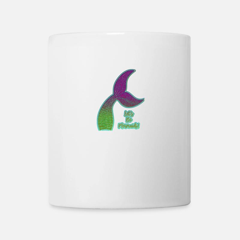 Colorful mermaid fin - Mug - white