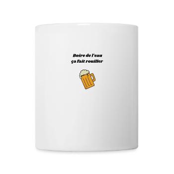Boire de l'eau ça fait rouiller - Mug blanc - blanc - Devant