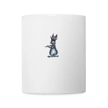 Hase Querflöte - Tasse - Weiß - Vorne