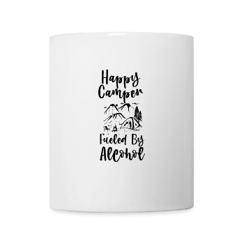 Un campeur heureux alimenté par l’alcool 2 - Mug blanc - blanc - Devant