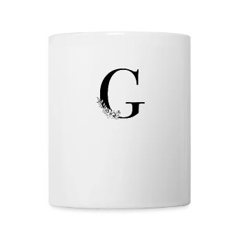 Lettre G - Mug blanc - blanc - Devant