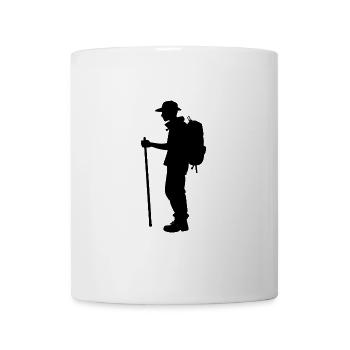 Wanderer - Sport Hobby Sticker - Tasse - Weiß - Vorne