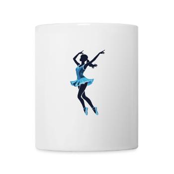 Black and White Ballet Dancer Illustration - Sport - Tasse - Weiß - Vorne