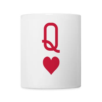 Queen_of_hearts - Mug blanc - blanc - Devant