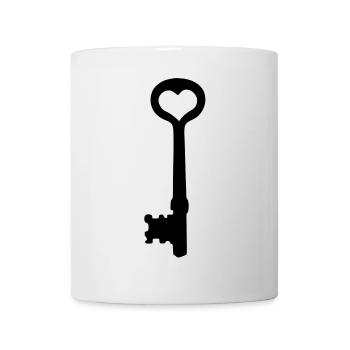 The key to my heart - Mug - white - Front