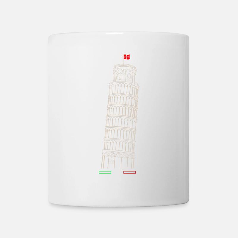 Tour penchée de Pise - Mug blanc - blanc