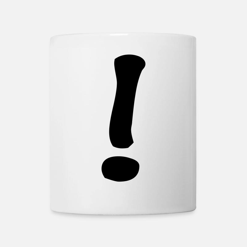 exclamation mark - Mug - white