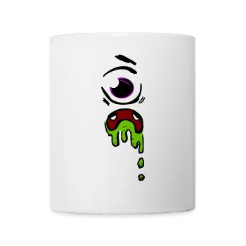 Glimmerndes Auge Tropfen-Design - Tasse - Weiß - Vorne