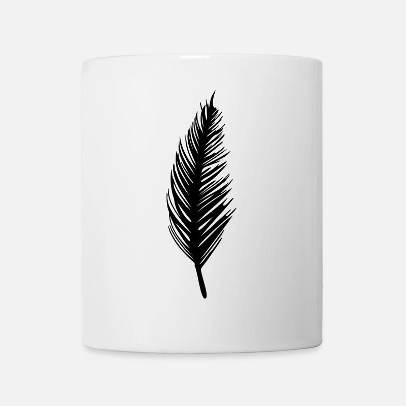 Feder - Tasse - Weiß