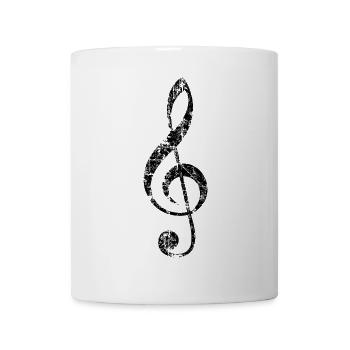 Violin key, musical key - Mug - white - Front