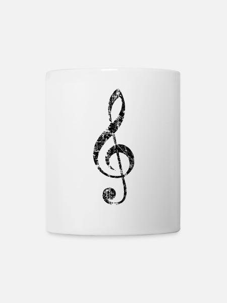 Treble Clef, Clef - Mug blanc - blanc