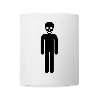 figure with skull - Mug - white - Front
