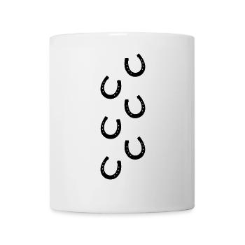 Horse Shoes Hoof Print - Mug - white - Front