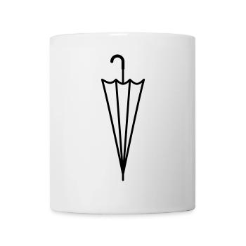 Umbrella Closed Rain Umbrella Silhouette - Mug - white - Front