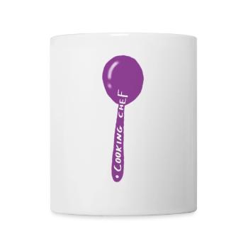 Purple Cookbook-Iridescent Balloon - Mug - white - Front