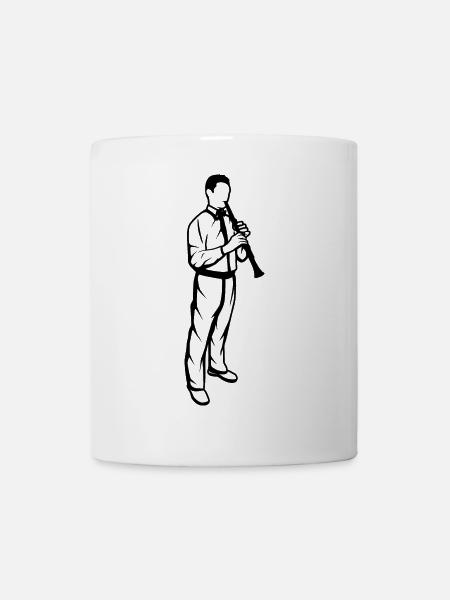 Klarinettenspieler Junge - Tasse - Weiß