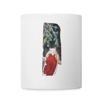 Japanische Koi über Kiefernwedeln - Tasse - Weiß - Vorne