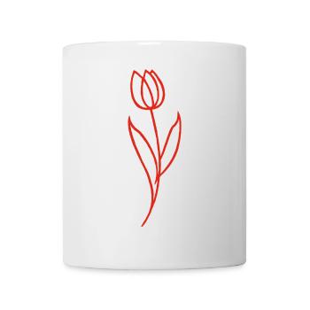 Sketch of a Red Flower - Mug - white - Front