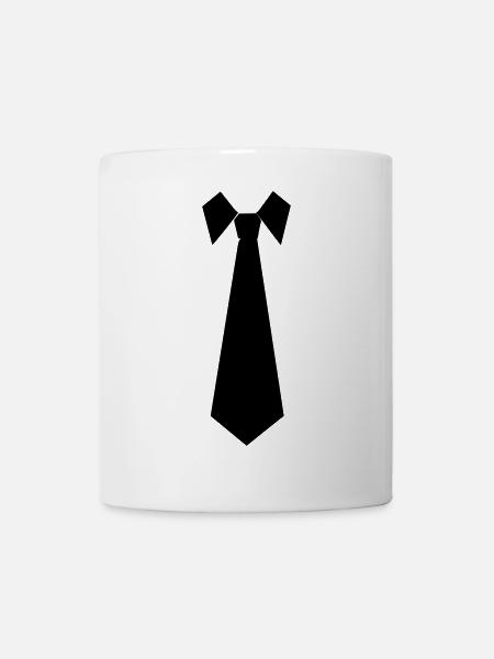 Cravate - Mug blanc - blanc