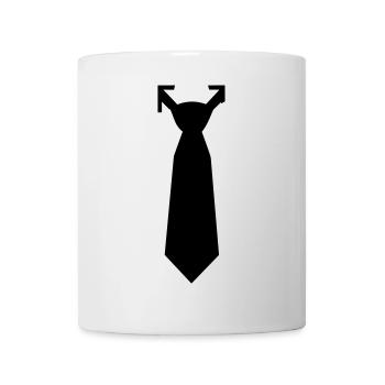 Tie - Mug - white - Front