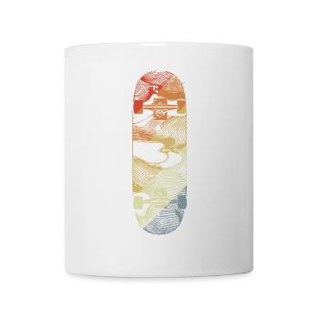 Retro Skateboard Drawing - Mug - white - Front