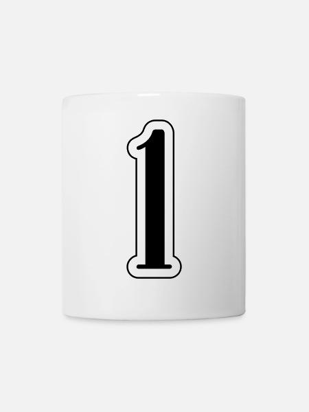 1 number symbol - Mug - white