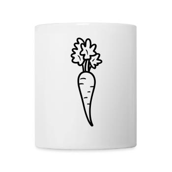 Karotte - Tasse - Weiß - Vorne