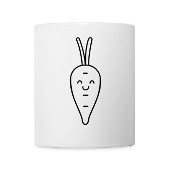 Karotte - Tasse - Weiß - Vorne