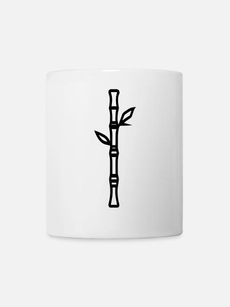 Bambus - Tasse - Weiß