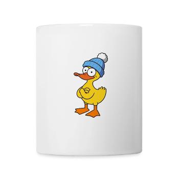 Yellow Rubber Duck Duck Duck Hat - Mug - white - Front