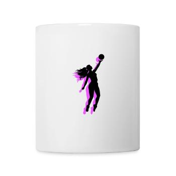 Volleyball Spielerin Symbol - Tasse - Weiß - Vorne