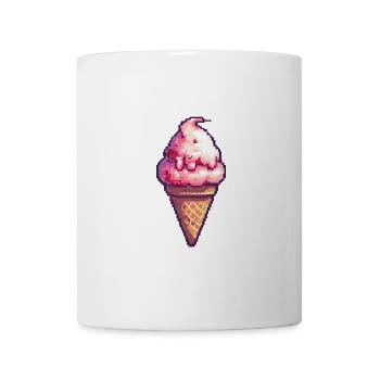 Ice Cream Pixel Gamer Eis - Tasse - Weiß - Vorne