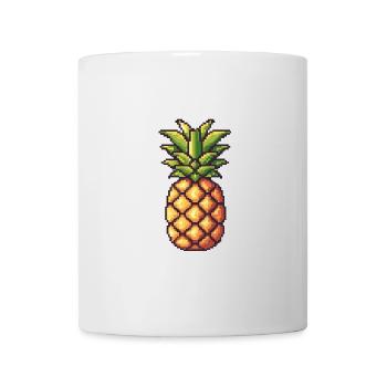 Ananas Pixel Gamer - Tasse - Weiß - Vorne