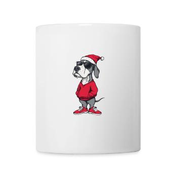 Dogue Allemand Chien Noël Noël - Mug blanc - blanc - Devant