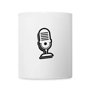 Mikrofon Symbol - Tasse - Weiß - Vorne