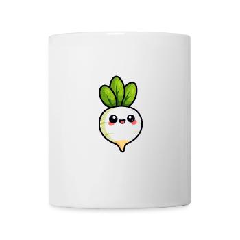 Rettich /Gemüse - Tasse - Weiß - Vorne