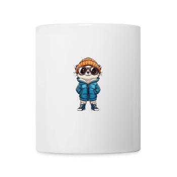 Suricate d’hiver - Mug blanc - blanc - Devant