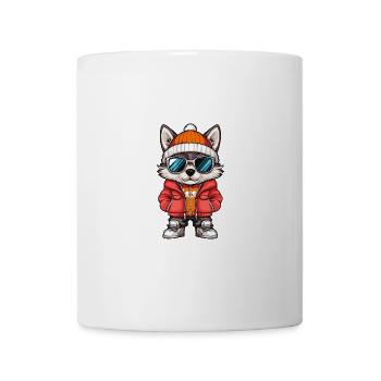 Wolf Winter Comic - Tasse - Weiß - Vorne