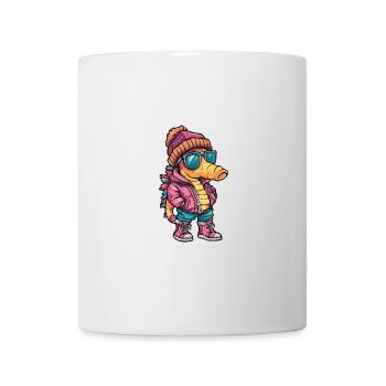 Bande dessinée d’hiver hippocampe - Mug blanc - blanc - Devant