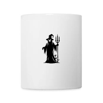 Halloween Monster with Candlestick - Mug - white - Front