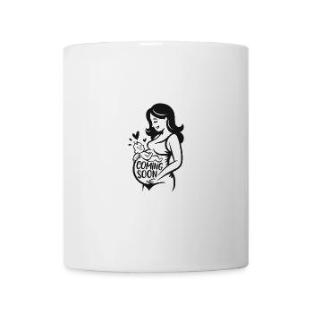 Coming Soon Baby Schwanger Schwangerschaft - Tasse - Weiß - Vorne