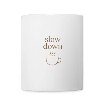 Slow Down | Minimalist coffee moment - Mug - white - Front