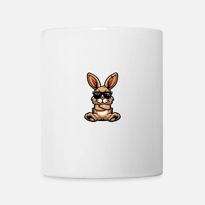 Hase Cool Tier - Tasse - Weiß