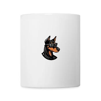 Doberman chien animal cool - Mug blanc - blanc - Devant