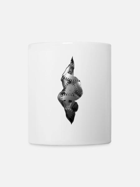 EBM, Industrial, stählerne Zahnräder Getriebe - Tasse - Weiß