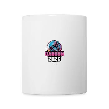 Cancun 2025 Palmen - Tasse - Weiß - Vorne
