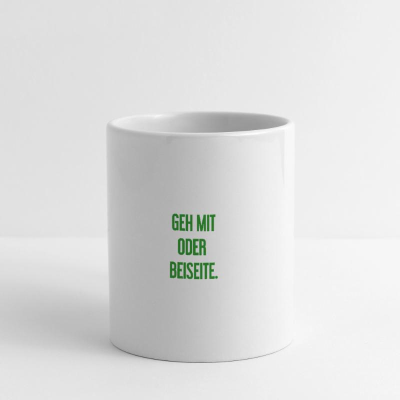 Geh mit oder beiseite Tasse