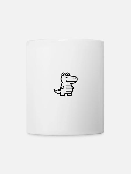 Krokodil - Tasse - Weiß