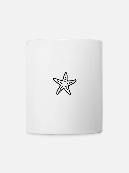 Seestern - Tasse - Weiß