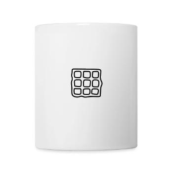 Waffel - Tasse - Weiß - Vorne